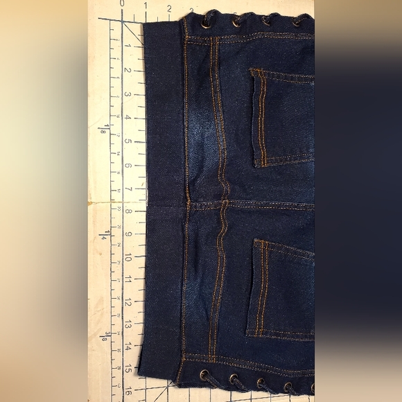 🔥NWOT JVINI Jeggings Blue Women US Large - Picture 6 of 12